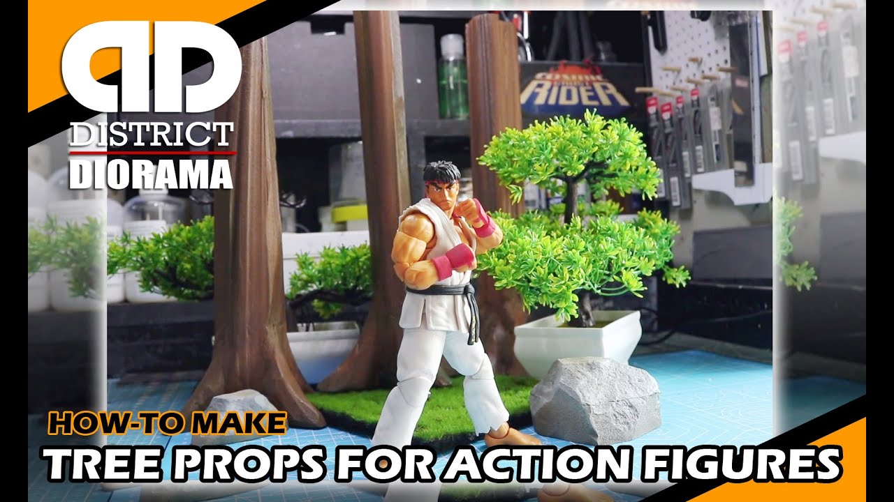 HOW-TO : Make Tree props for 1:12 action figure