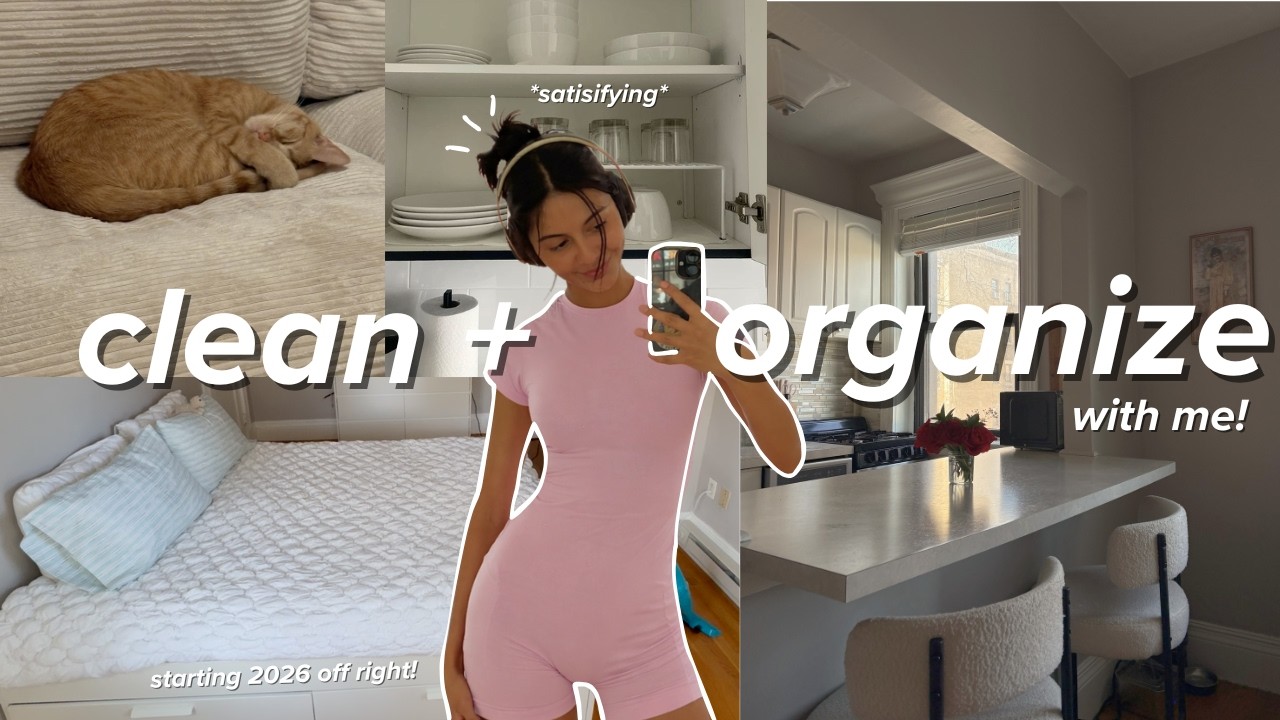 clean & organize with me 🧹🫧 HUGE deep clean + apt reset