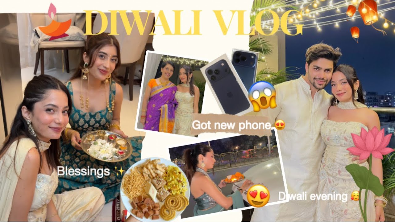 Happy Diwali😍 ✨ Got new phone ! Diwali Vlog 🪔🎇