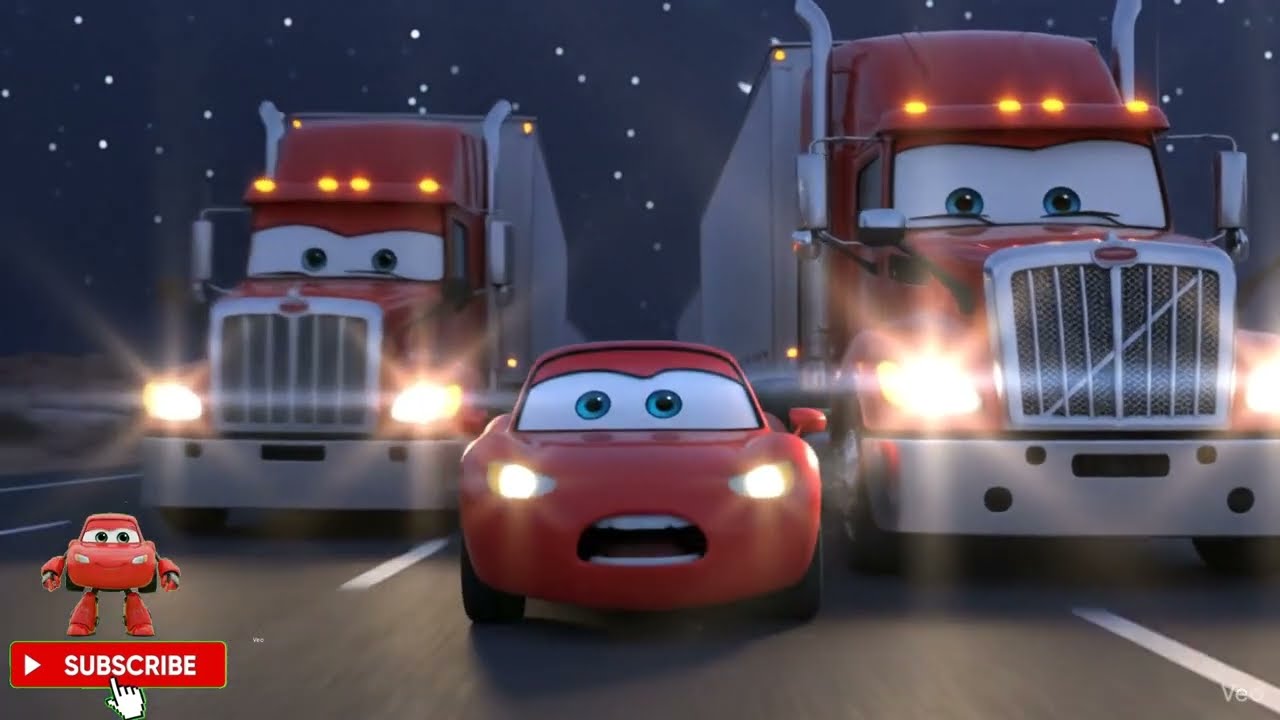 The Red Car Gets Lost! 😱🚗 | Pixar Cars | Kids Cartoon