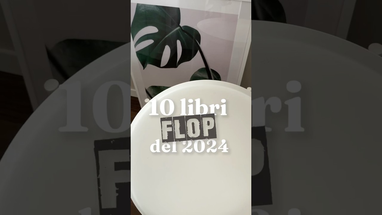 FLOP 10 LIBRI del 2024 👎📚😭 #shorts
