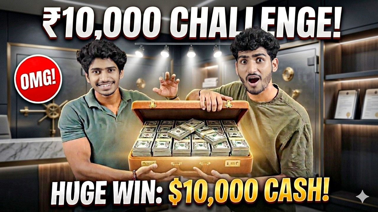 10000 Rupees Challenge With Brother 😮