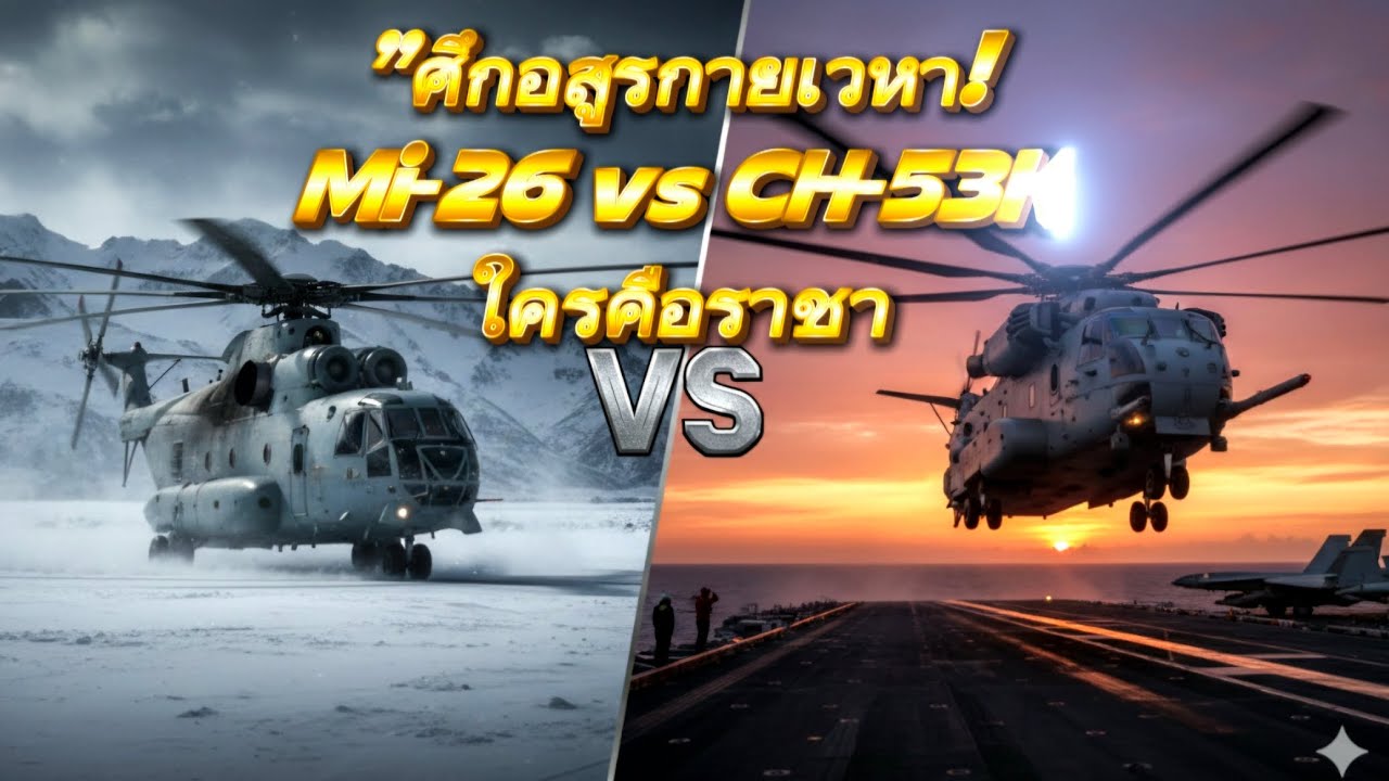 เจาะลึก แสนยานุภาพ เฮลิคอปเตอร์ยกหนัก รัสเซีย vs สหรัฐฯ ที่โลกต้องตะลึง