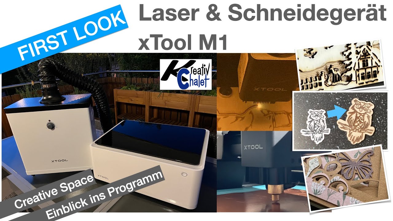 X Tool M1 - Laser und Schneidegerät - das Programm Creative Space
