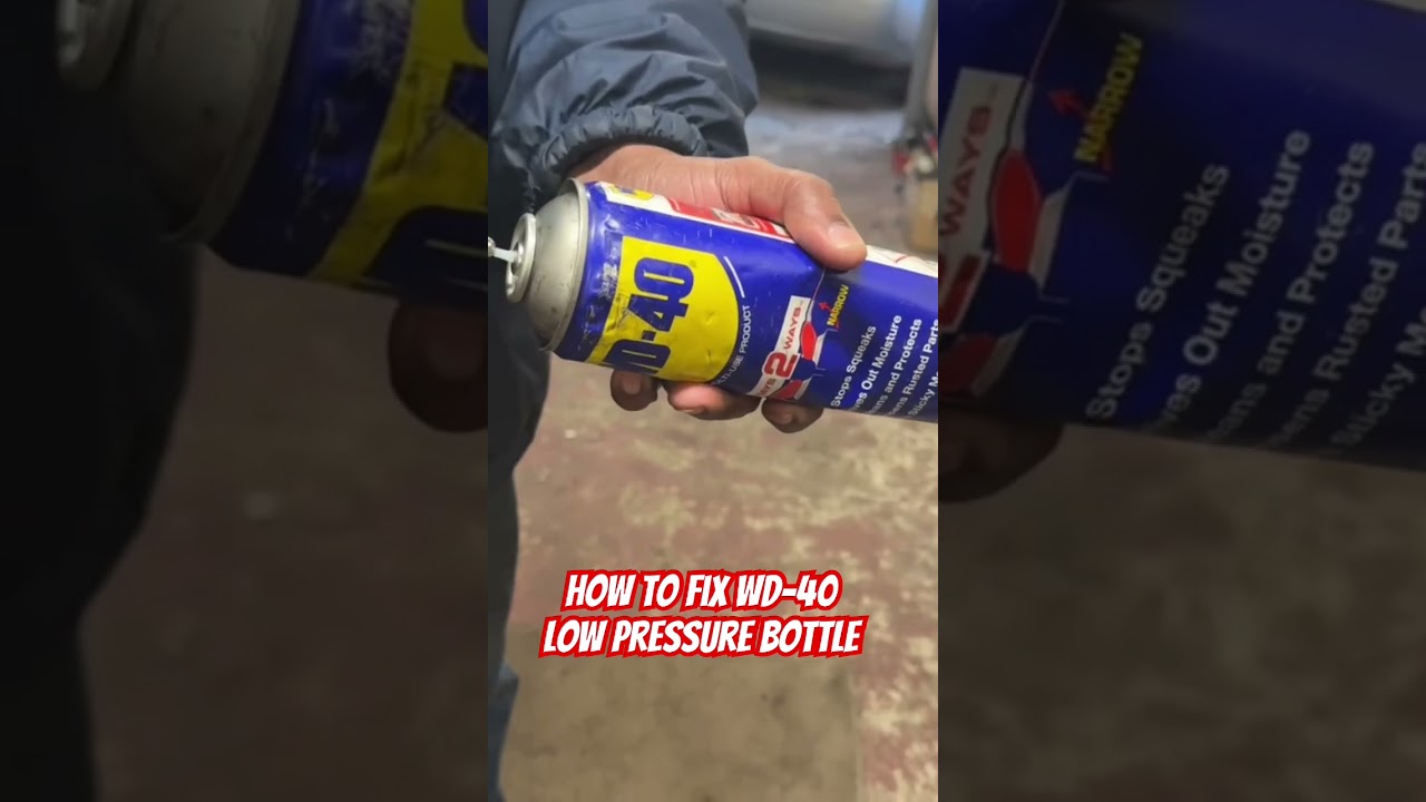 How to Fix a WD-40 Can That Won&rsquo;t Spray | Quick & Easy Solution!