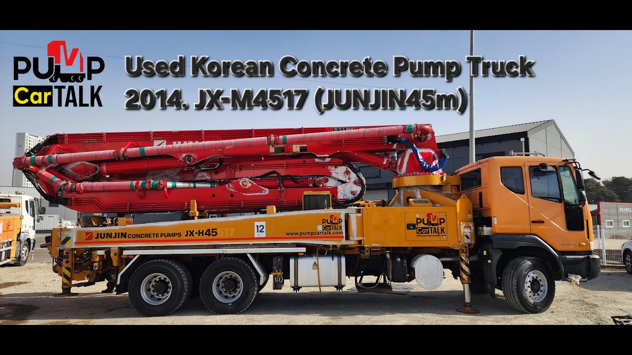Korea Used Concrete Pump Truck 2014. JX-M4517 (JUNNIN45m)