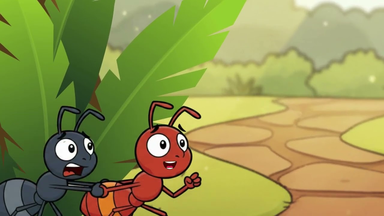Cerita "Semut Merah dan Semut Hitam".