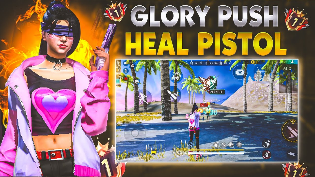 HOW TO PUSH WEAPON GLORY IN HEAL PISTOL EASILY 🤯 🔥 (HEALING QUEEN SECRET TRICK REVEAL) #freefire