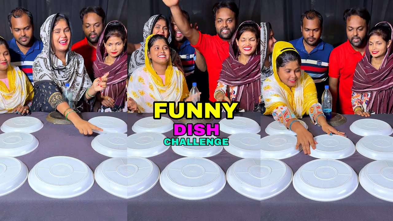 Funny Dish Game Challenge With Family #challenge #dish #funny 