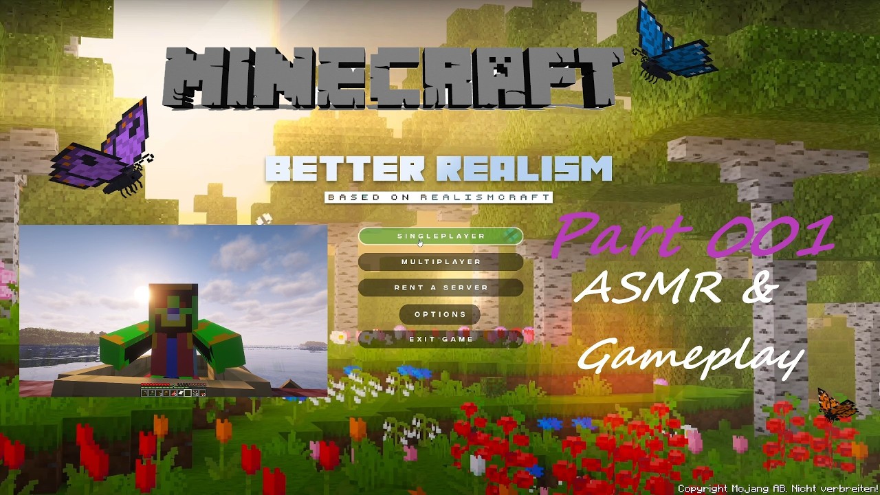 Minecraft - BETTER REALISM - ASMR & GAMEPLAY - 001 - Forever World 2.0  - Java  1.21.11 - 2K