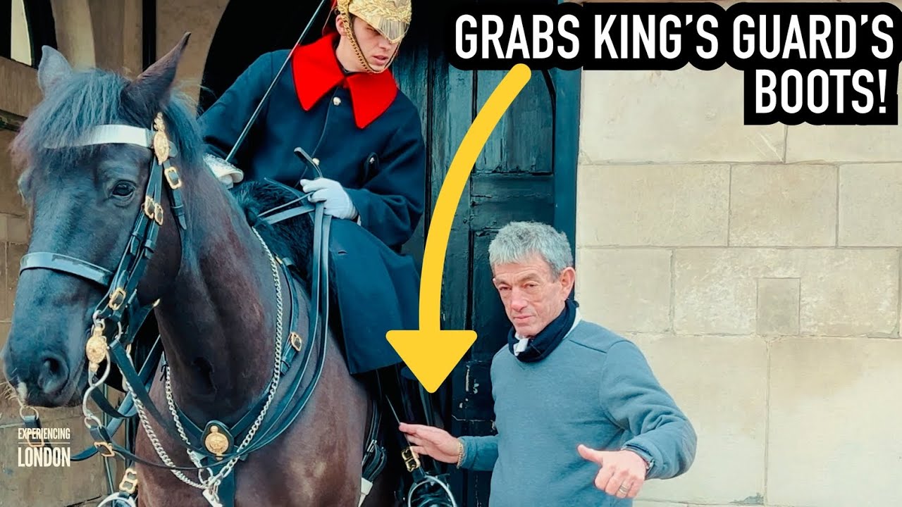 IGNORANCE OR DISRESPECTFUL - Tourist Grabs Wrong Royal Guard Boots | Royal Guard, Kings Guard,