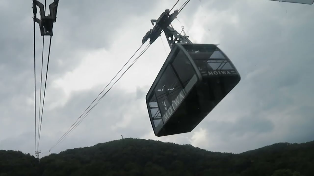 もいわ山ロープウェイ 前面展望①上り(山麓駅⇒中腹駅) 2023/08/05(土) 札幌市