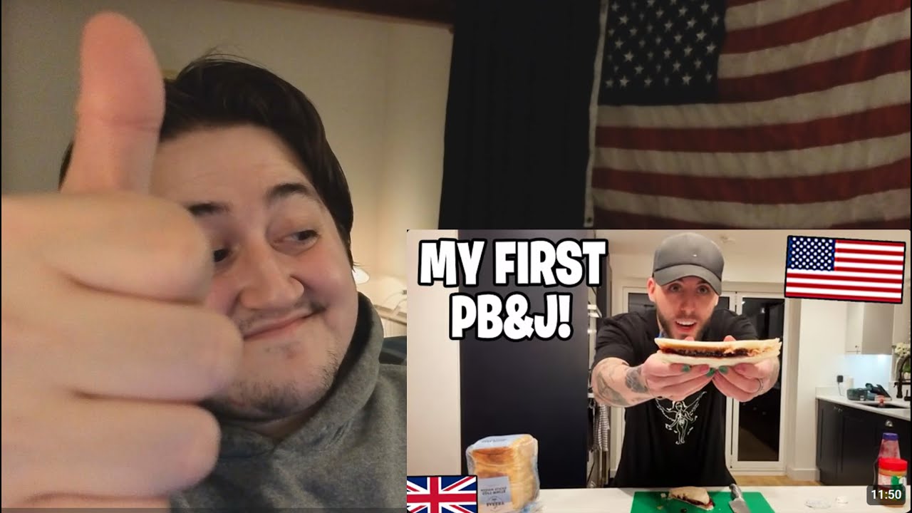American Reacts to Brits First Ever American PB&J Sandwich!
