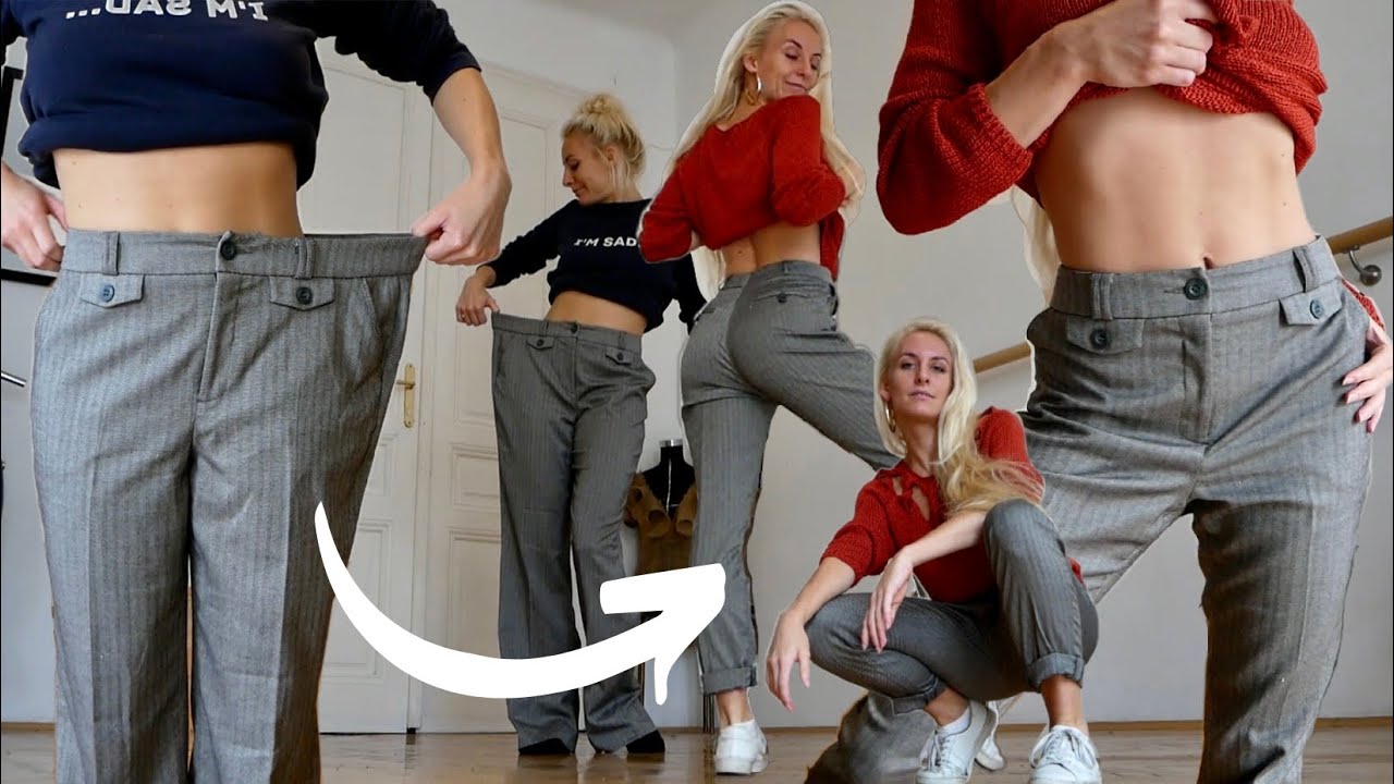 🍁 ich nähe mir meine Traum-Herbsthose aus Mamas Second-Hand-Teil selbst 🍁 Upcycling-Tutorial