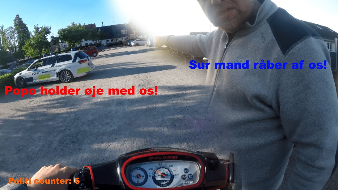 Scooter Vlog 4 - Politiet holder øje med os og sur mand råber af os!