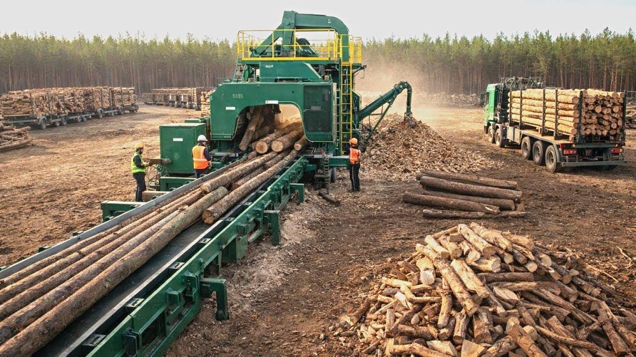 Jaw-Dropping Firewood Processing Machines | Brutal DIY Wood Cutters & Pro Log Splitters