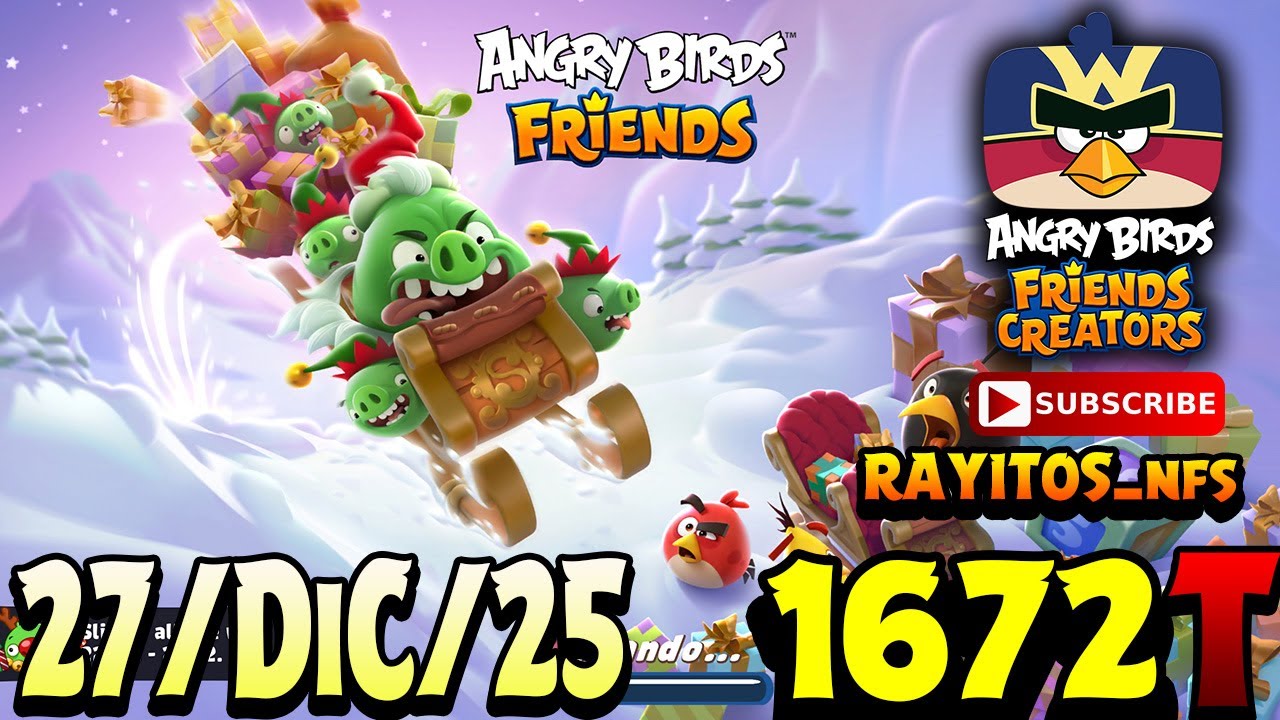 Angry Birds Friends All Levels Tournament 1672 Highscore POWER-UP walkthrough