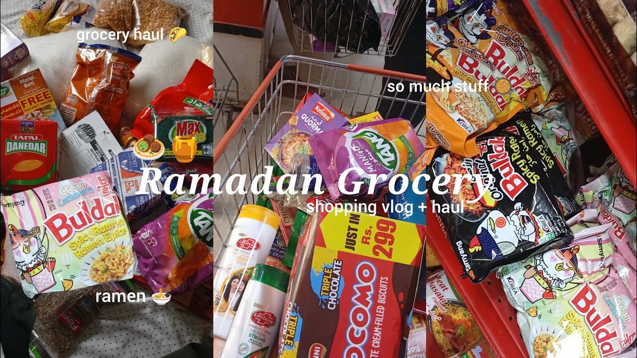 RAMADAN GROCERY 🛒 | Grocery Haul + Vlog | What we bought ?
