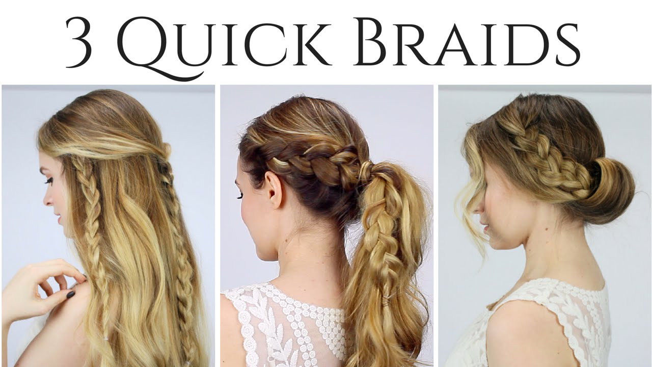 3 Quick Braided Hairstyles for 2015!
