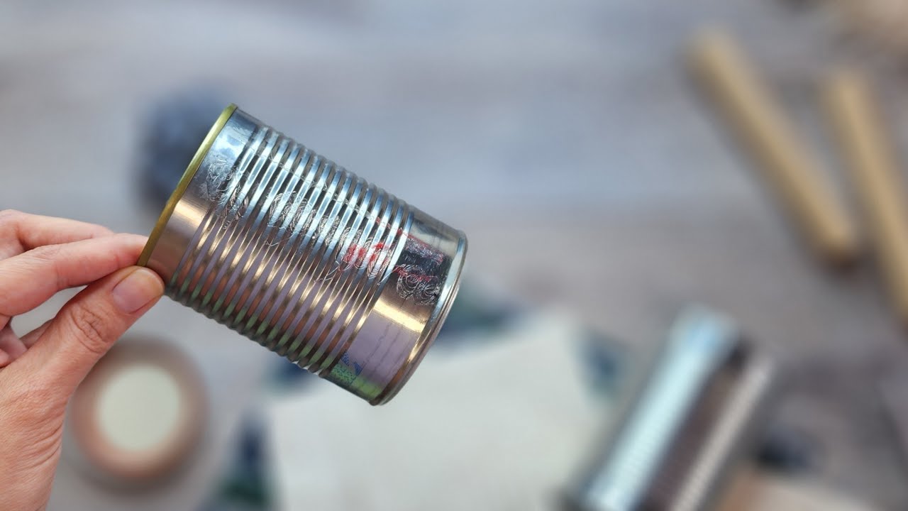 Manualidades Navideñas con latas recicladas