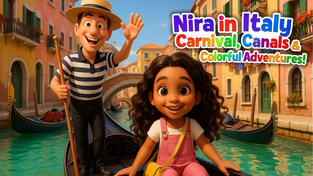 🇮🇹 Nira Discovers Venice Italy! Gondolas + Italian Culture for Kids