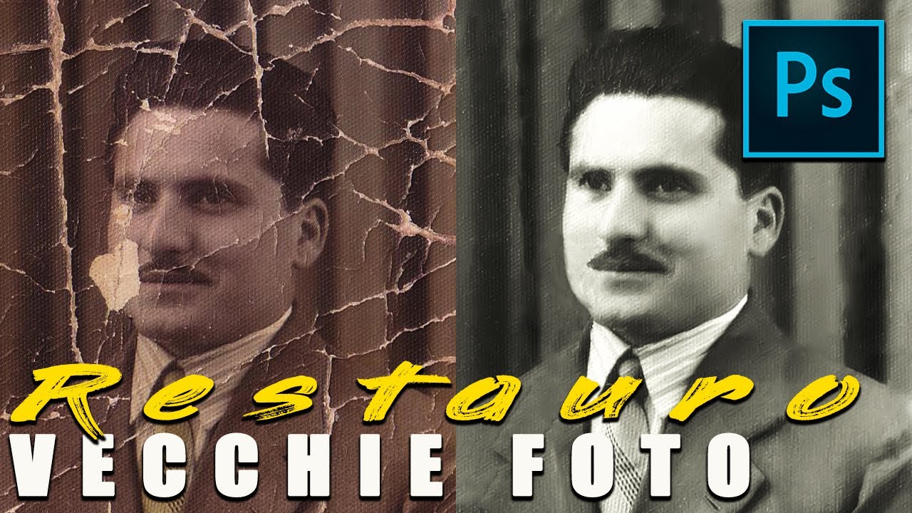RESTAURO FOTO VECCHIA E ROVINATA - Ridiamo vita alle nostre foto con Photoshop