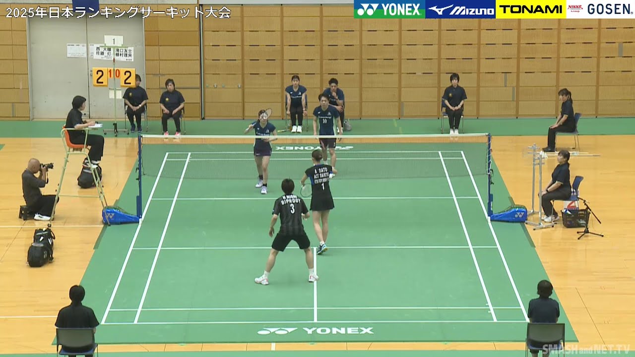 西 大輝／佐藤 灯（BIPROGY／ACTSAIKYO）vs 滝口 友士／植村 理央（豊田通商）XD準決勝【ランキングサーキット 2025】