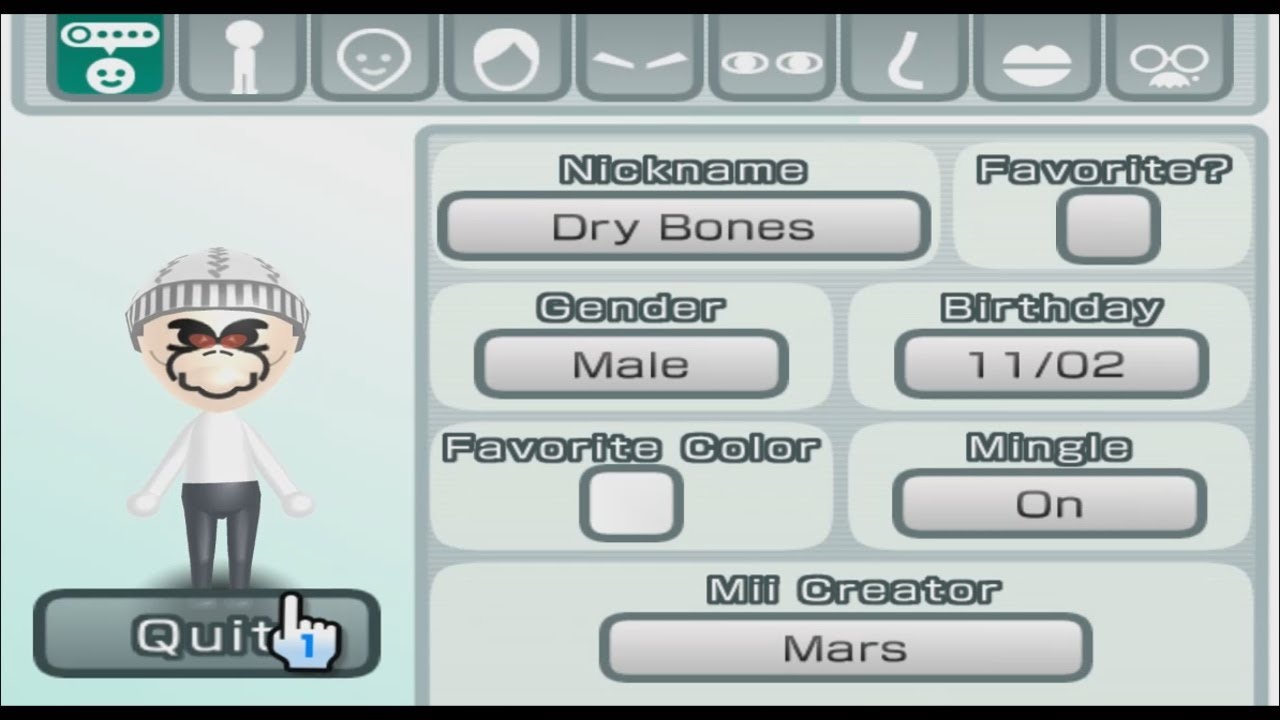 Dry Bones - Super Mario - Mii 321