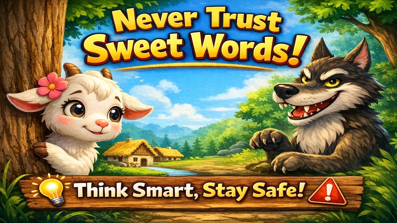 Never Trust Sweet Words | Clever Goat Lily | Kids Moral Story