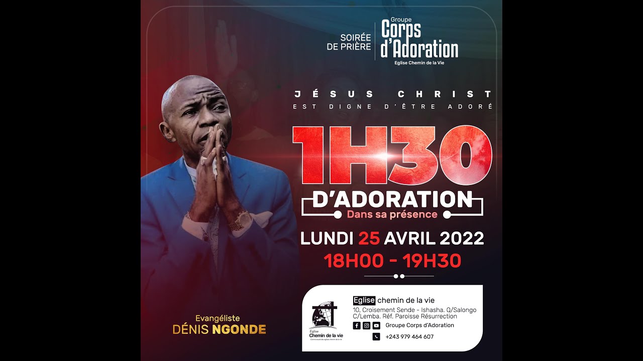 Denis Ngode dans 1h30 d'Adoration  #adoration #denisNgode #gospelmusic #prierechretienne