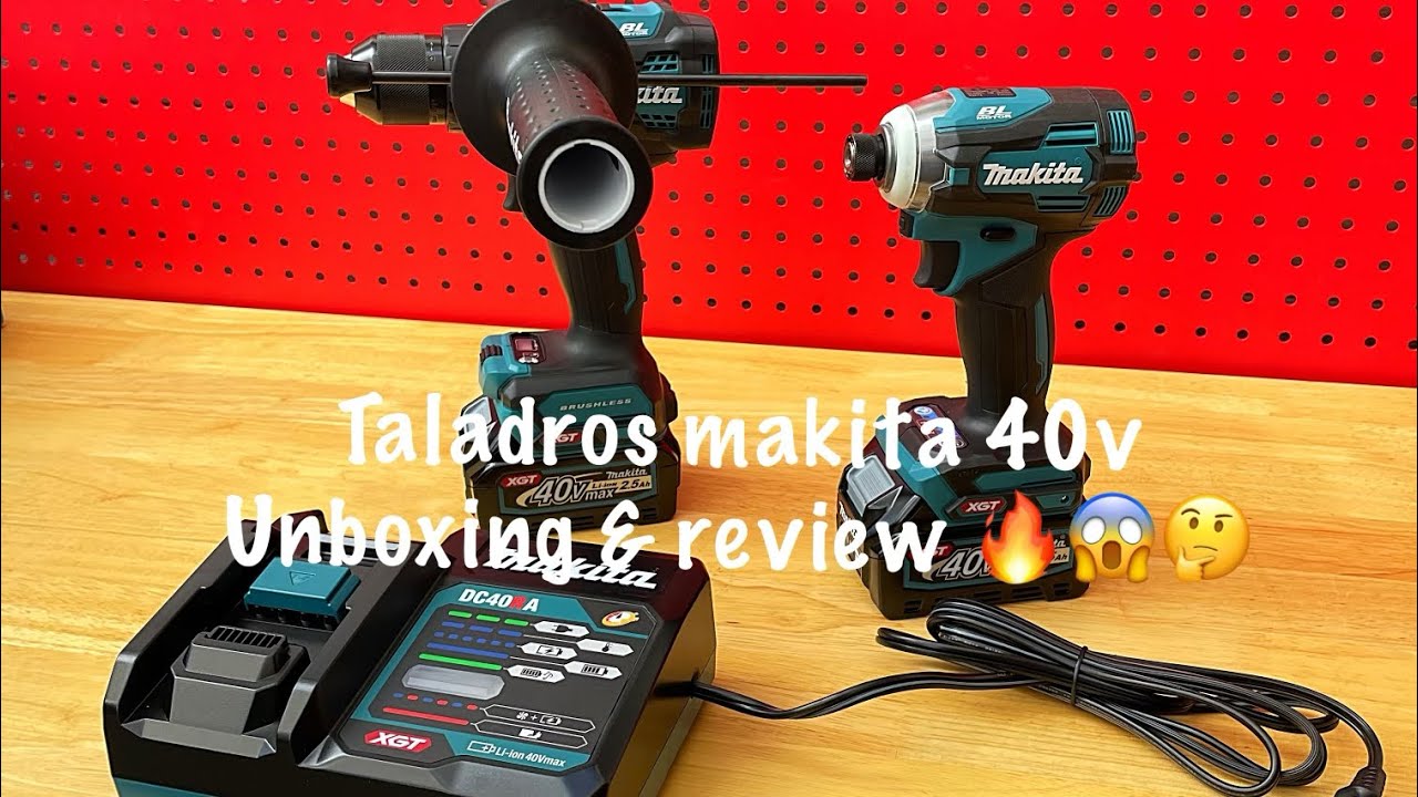 Makita 40v XGT drill combo kit unboxing & review ( SON BUENOS ?)