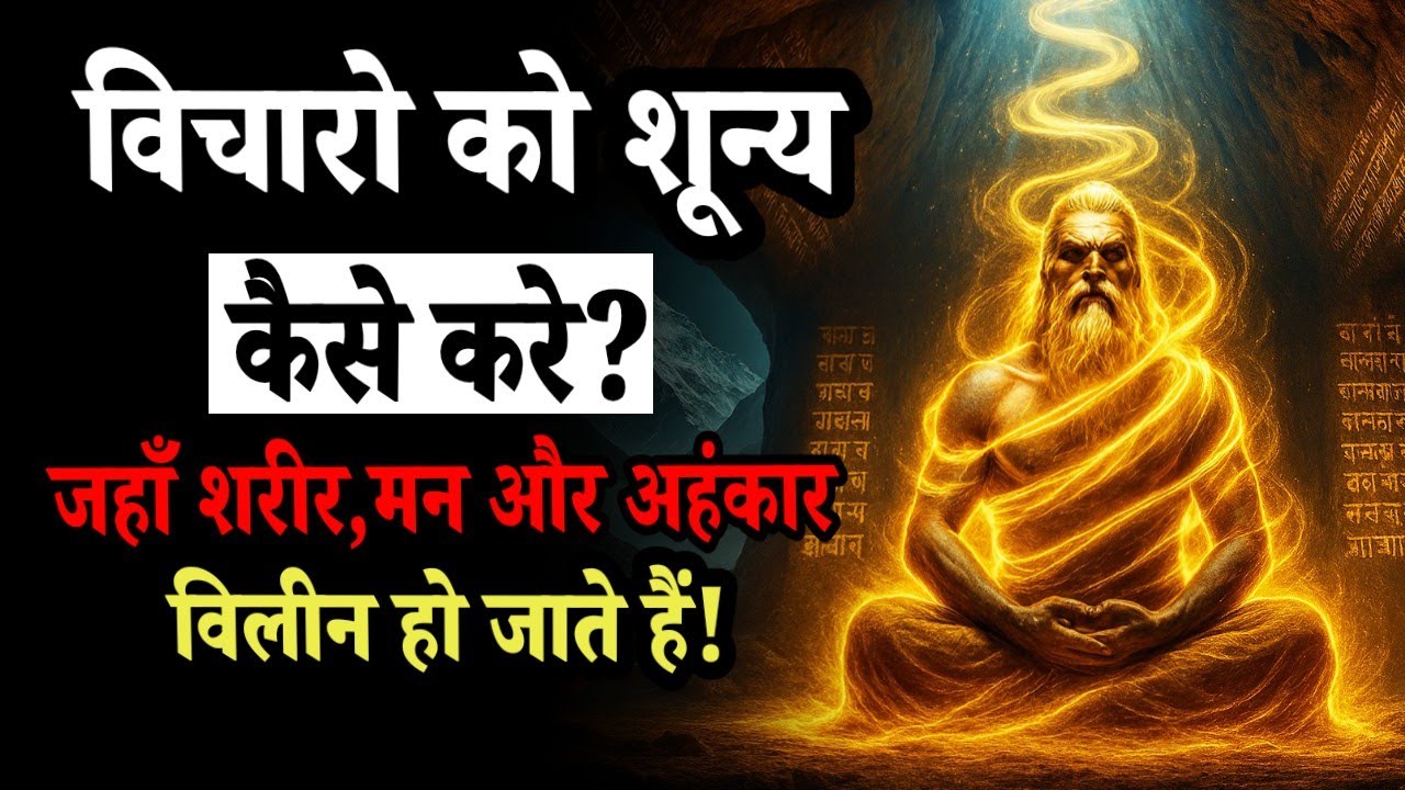 विचारों को शून्य कैसे करें? जहाँ शरीर, मन और अहंकार विलीन हो जाते हैं!#meditation_dhyanyogsadhana