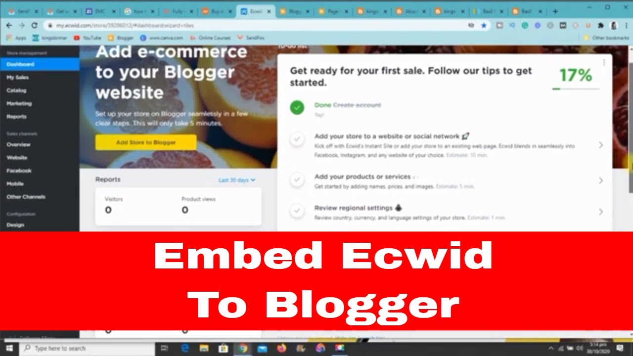 How to properly embed ecwid store to blogger | Ecommerce master class