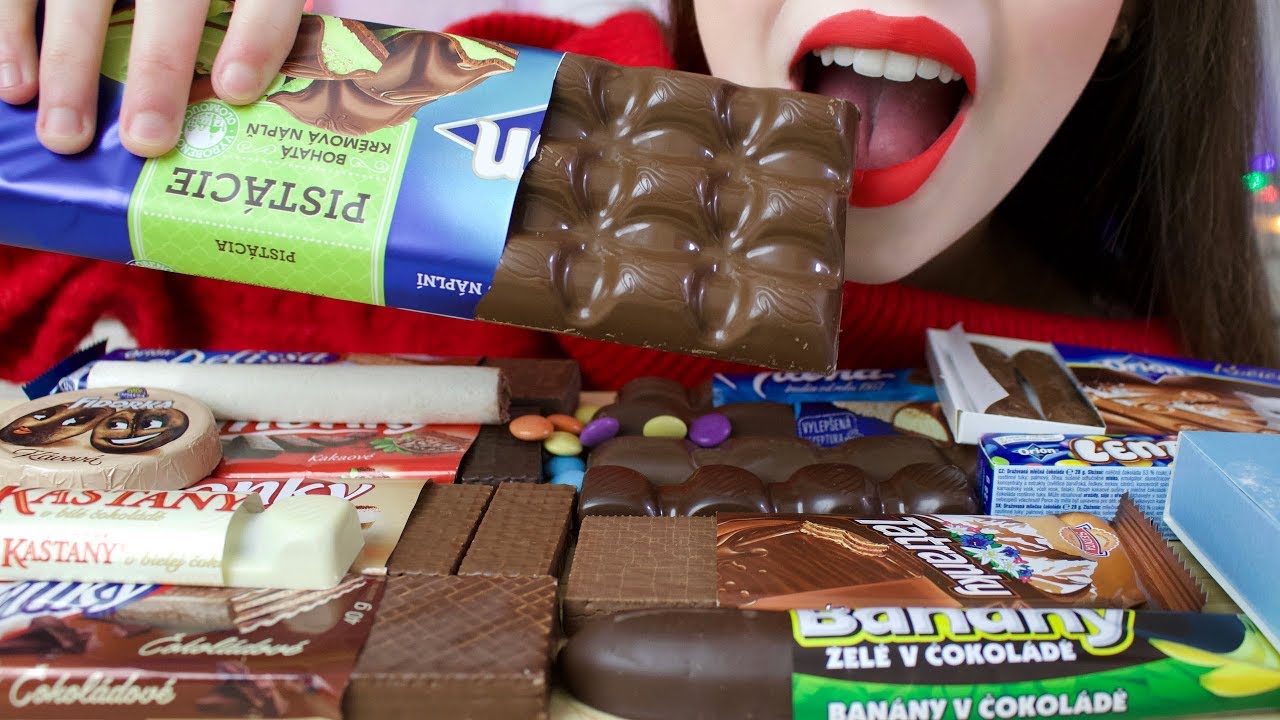 ASMR OLD SCHOOL CHOCOLATE SNACKS (Extreme CRUNCHY Eating Sounds) No Talking