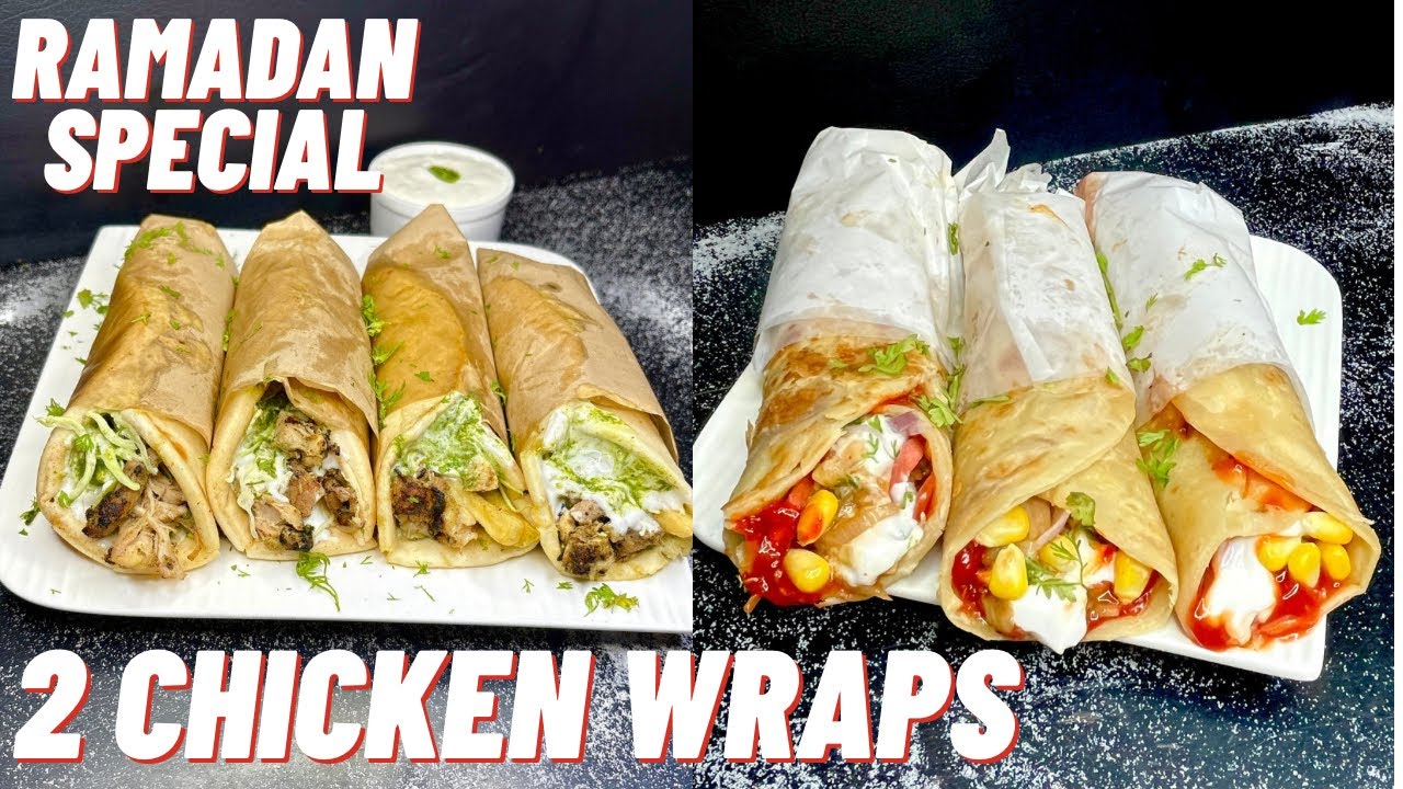 2 Ramadan Special Wrap Recipes | Smokey Afghani Chicken Shawarma | Chicken Frankie with Mayonnaise