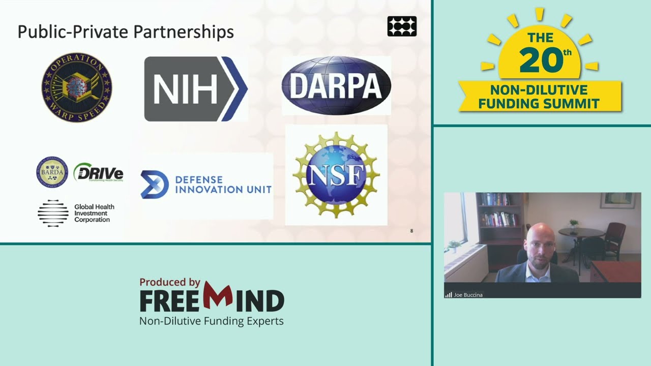 NSCEB Presentation by Joe Buccina, Non-Dilutive Funding Summit