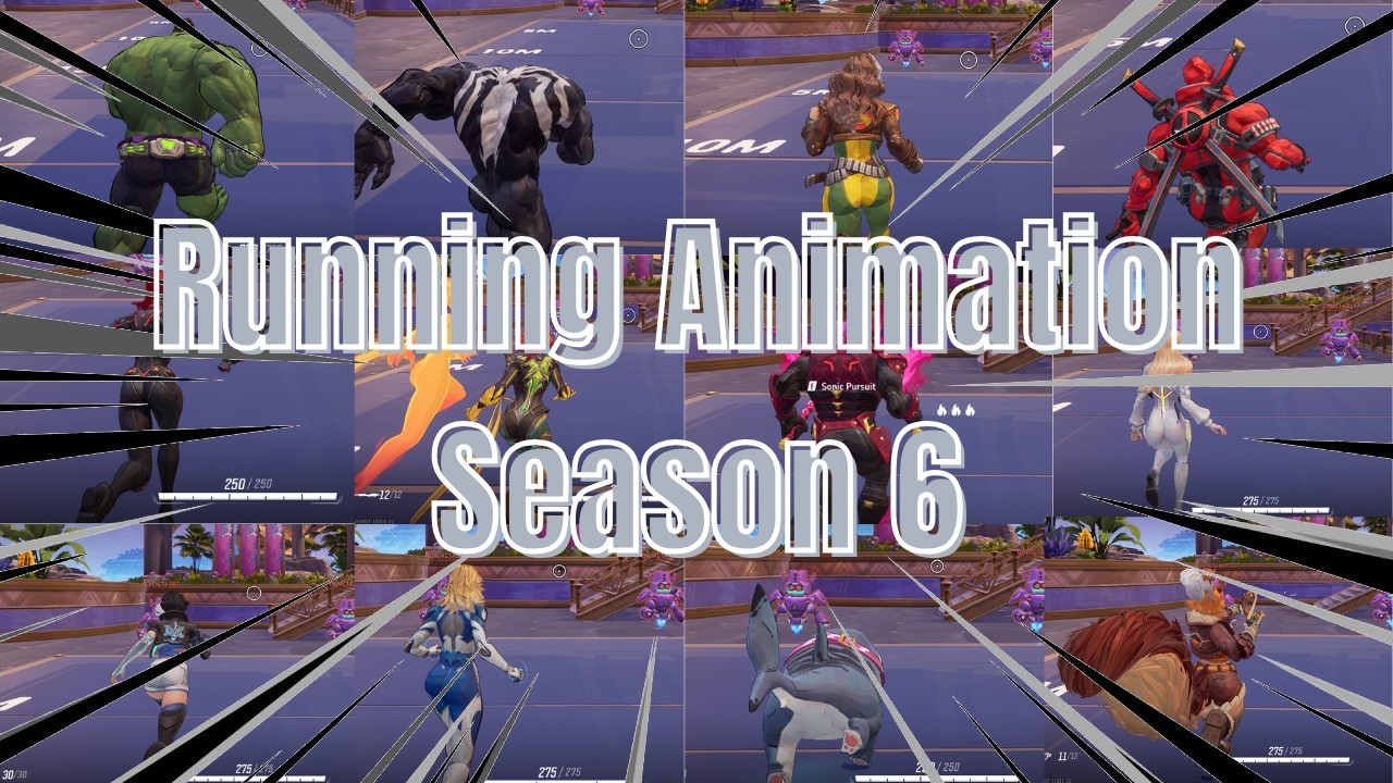 Marvel Rivals All Characters Running Animation ( Season 6 )