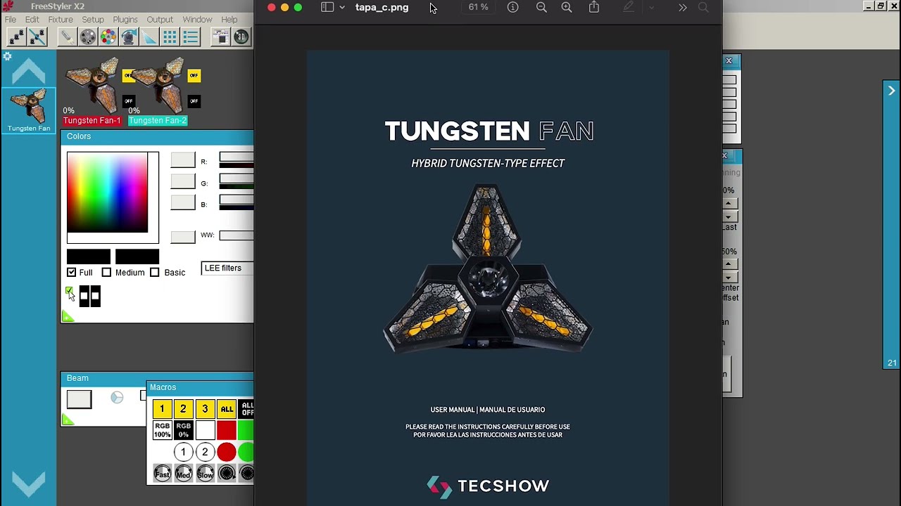 Tecshow Tungsten Fan: Explicación del Fixture de Freestyler