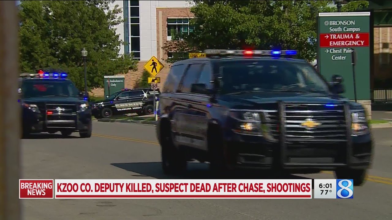 Kalamazoo County deputy killed, suspect dead after chase, shootings