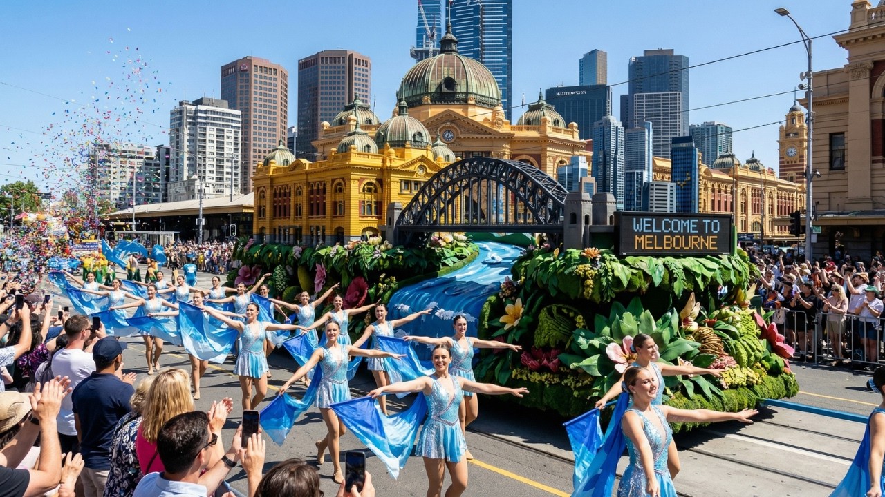 Australia Flower Parade 2026 | Spectacular Giant Floral Floats & Colorful Festival 4K