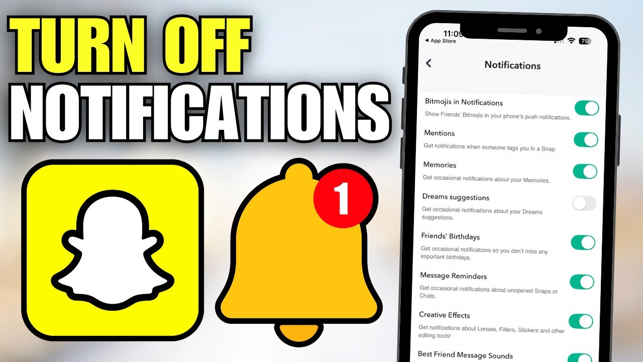 How To Turn Off Notifications on Snapchat (iPhone)