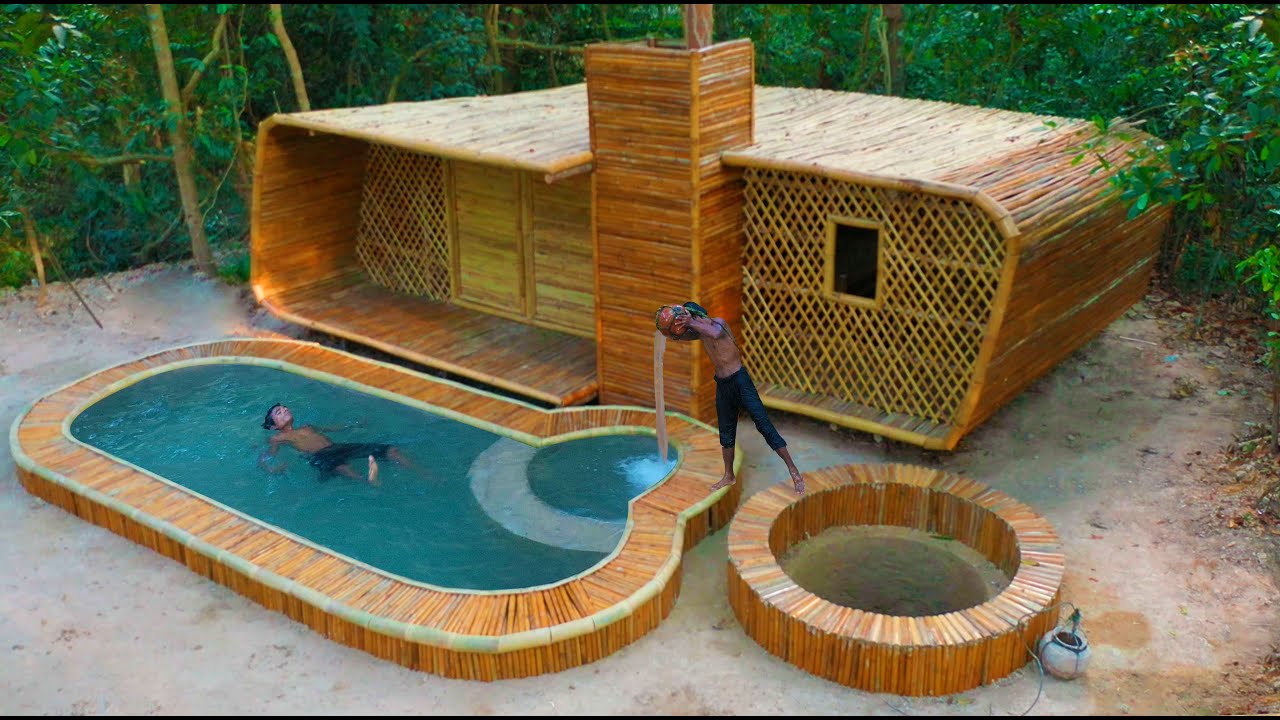 [ Full Video ] Building Two Story Villa With Private Underground Living Room and Swimming Pool