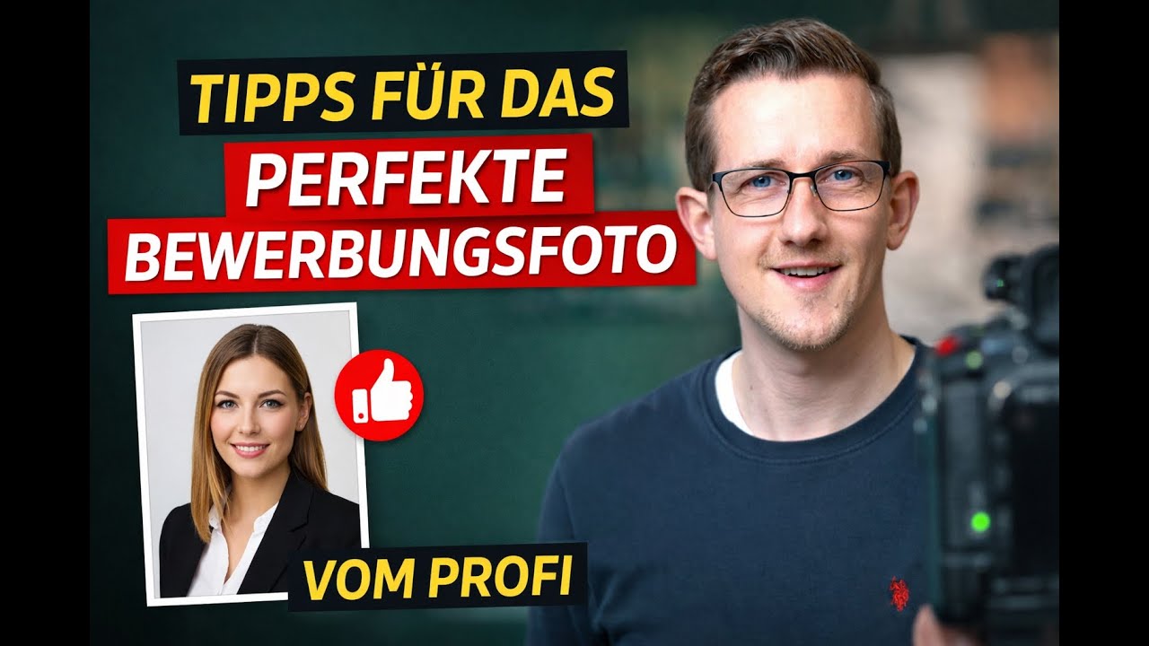 Die besten Tipps für das perfekte Bewerbungsfoto vom Profi 😎📸
