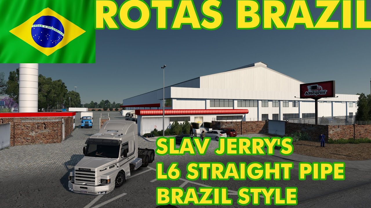 ETS2: Rotas Brazil - Slav Jerry's L6 Straight Pipe Sound!