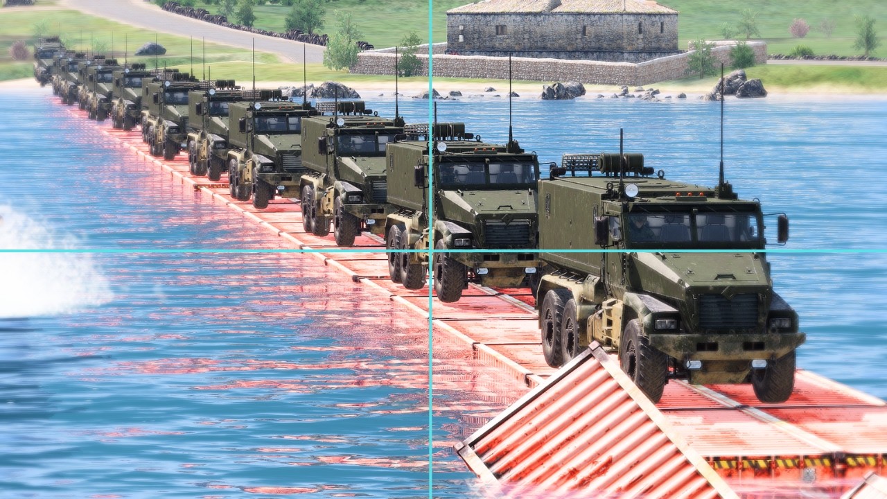 Russian Armored Personnel Carrier Crossing Ruined Bridge Wiped Out By Missile