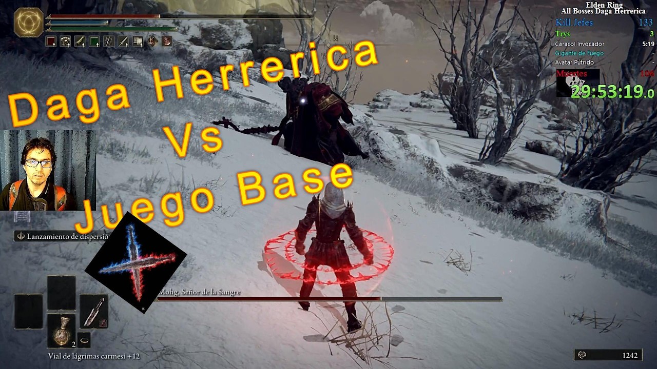 Elden Ring, Los Mejores Combates, Juego Base Randomizado, Solo Daga Herrerica.