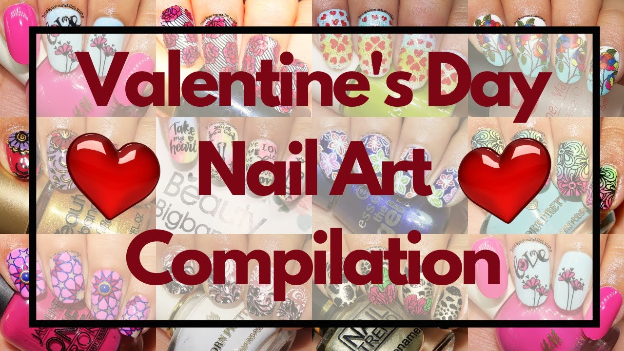Best Valentine's Nail Art Ideas | Floral, Heart, & Lace Nail Compilation | DesignYourNailsByIsha