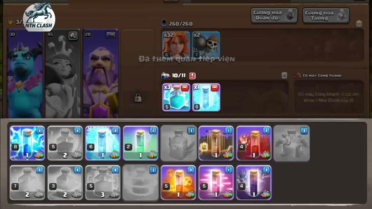Seri ComBo Độc Lạ Hall 11: Valkyrie Combo Đ&aacute;nh Nhanh Thắng Nhanh #nthclash #clash #xuhuong