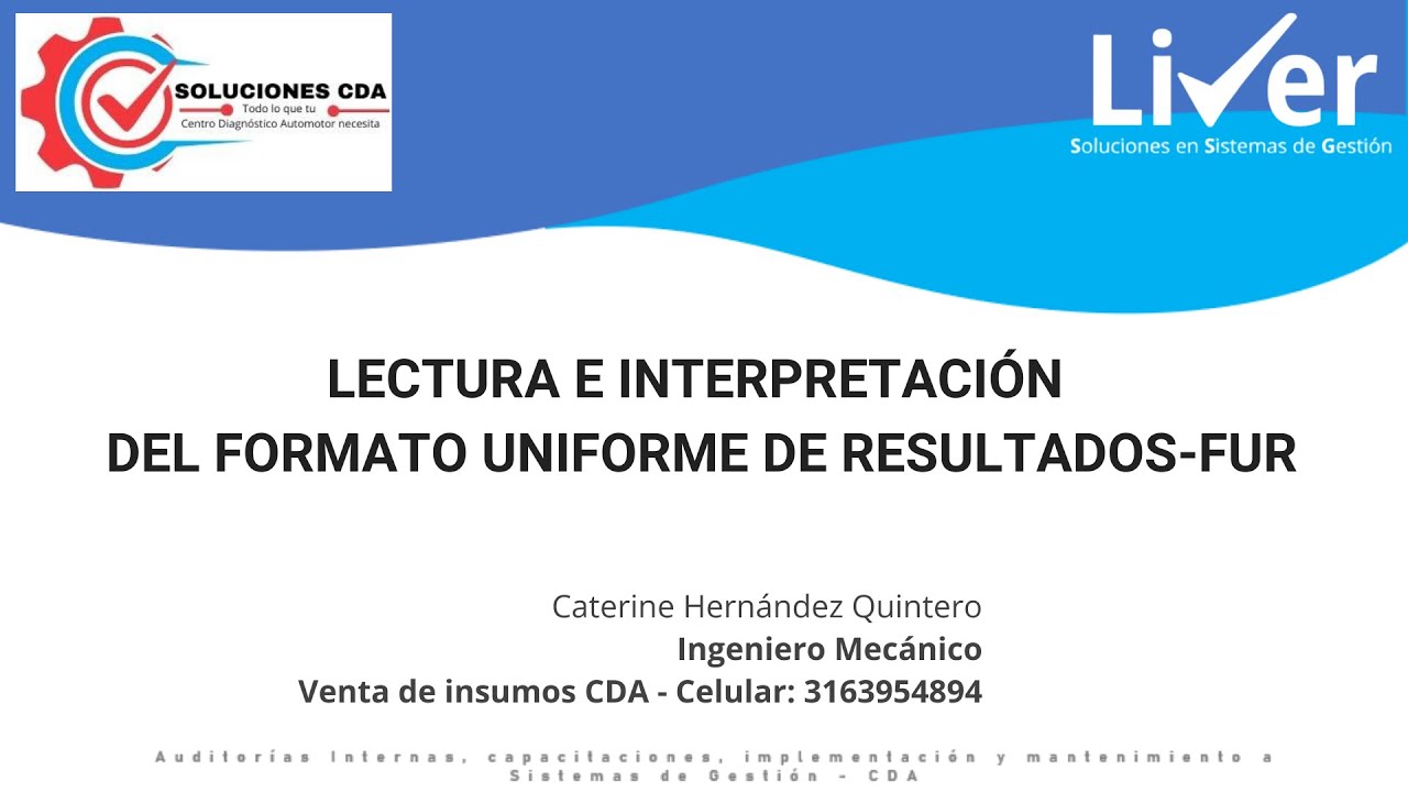 Clase # 1 Lectura e interpretación del FUR