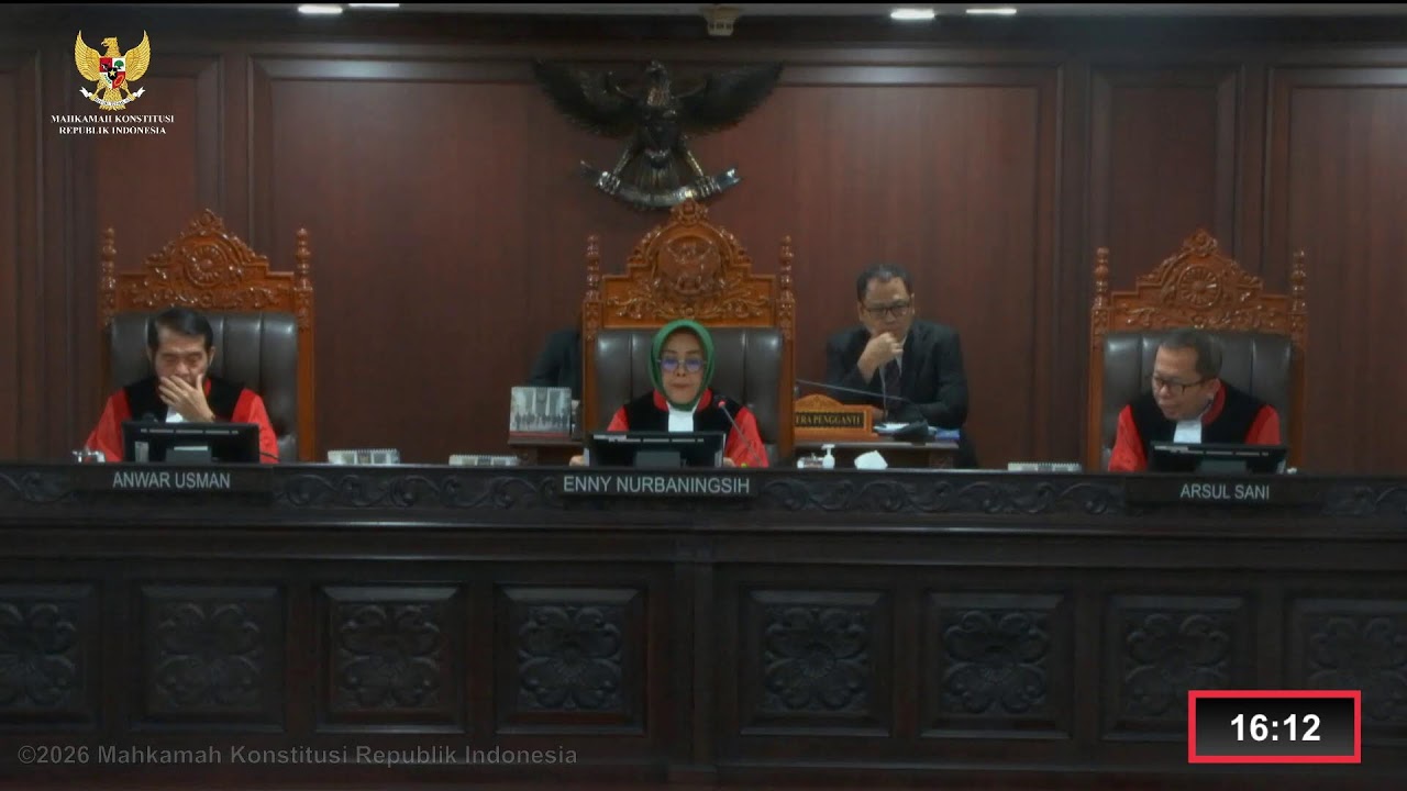 Sidang Perkara Nomor 42, 45/PUU-XXIV/2026. Kamis, 5 Februari 2026.